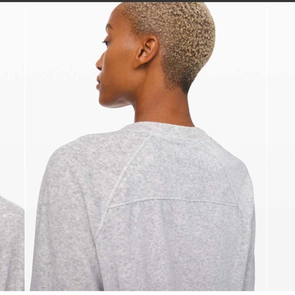 Lululemon // EUC Every Moment Crew in Heathered Core Ultra Light Grey - Picture 3 of 11